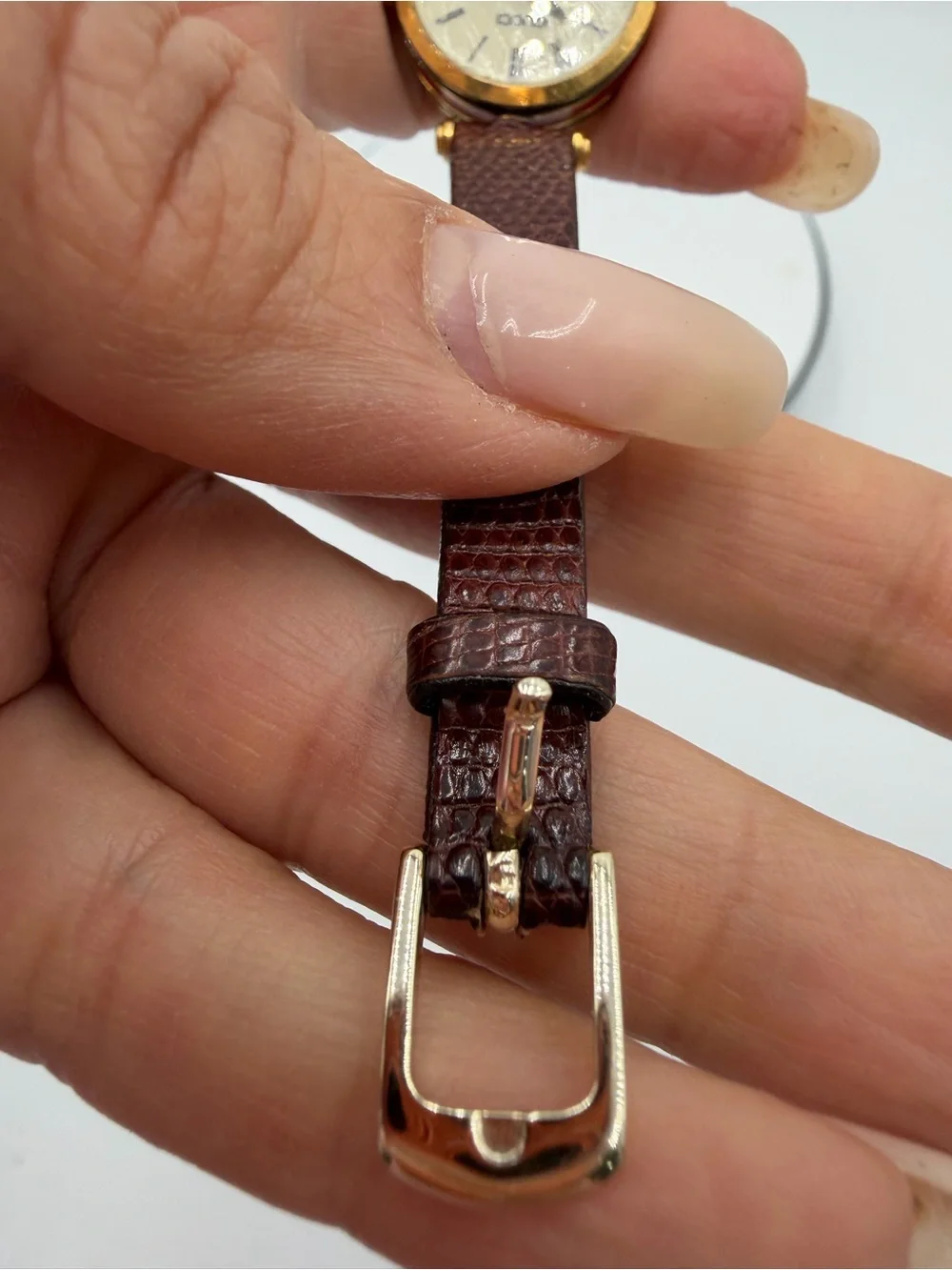 Vintage Gucci 2000L Sherry Web Stripe Watch